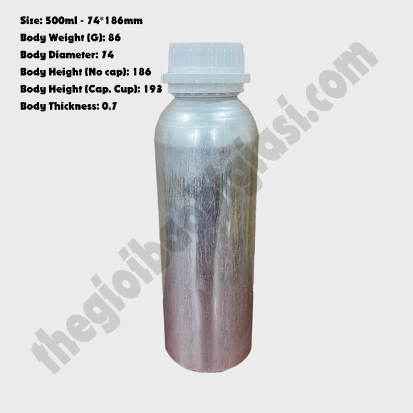 CHAI NHÔM 500ML