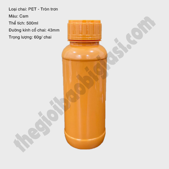 CHAI NHỰA PET TRÒN TRƠN