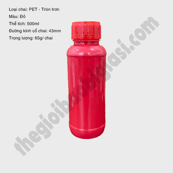CHAI NHỰA PET TRÒN TRƠN