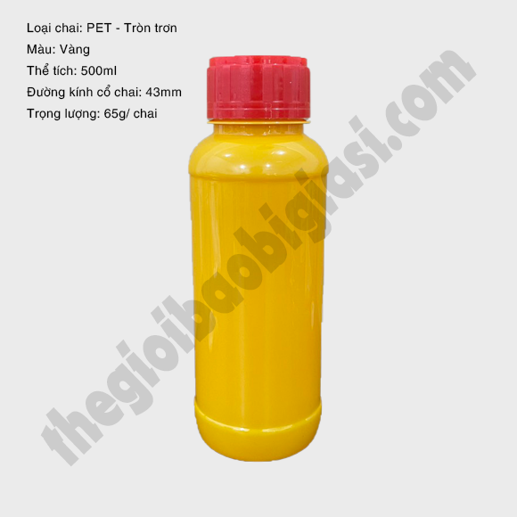 CHAI NHỰA PET TRÒN TRƠN