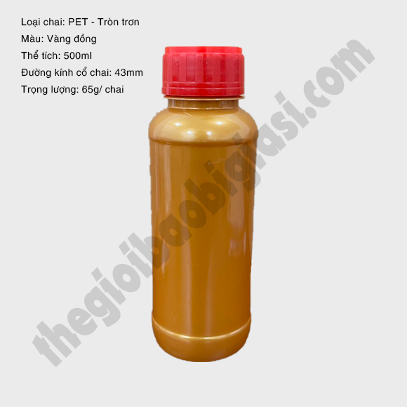 CHAI NHỰA PET TRÒN TRƠN