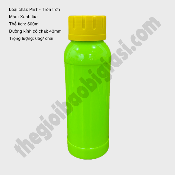 CHAI NHỰA PET TRÒN TRƠN